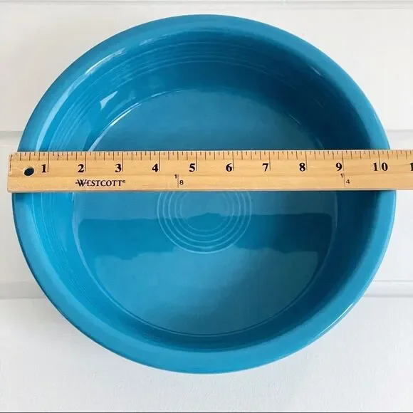 Fiesta Homer Laughlin Retired 2 Quart Peacock Serving Bowl